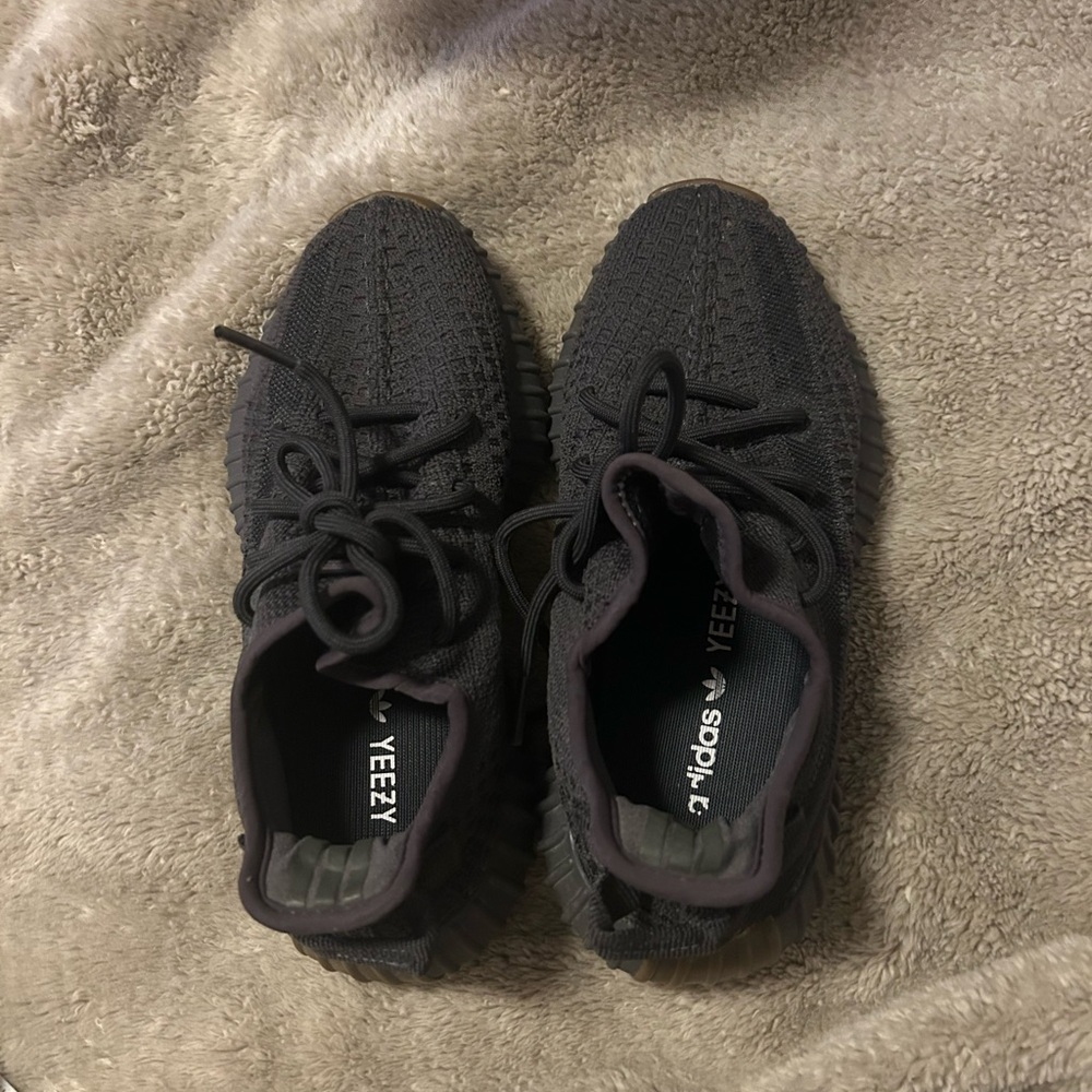 Yeezy Charcoal Knit Sneakers